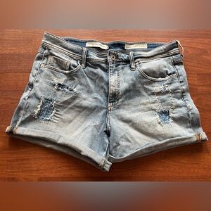 Pilcro and the Letterpress Slim Boyfriend Jean Shorts